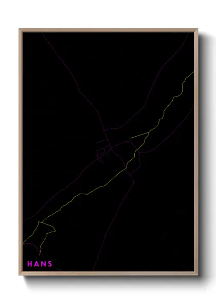 Une affiche de carte sur Hans