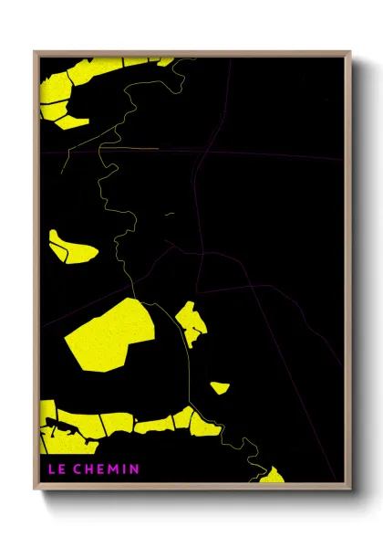 Une affiche de carte sur Le Chemin