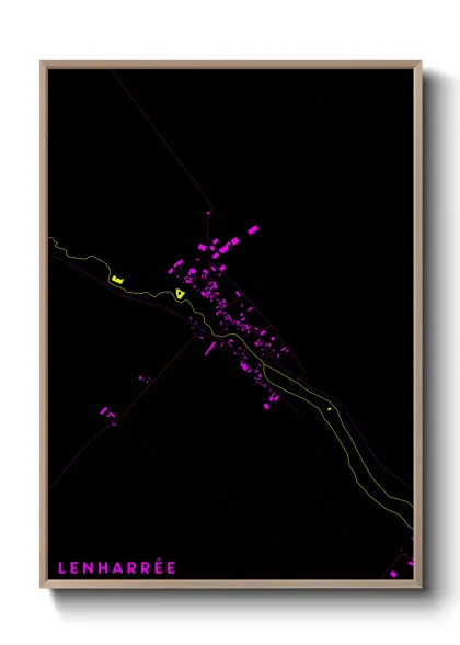 Une affiche de carte sur Lenharrée