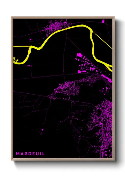 Une affiche de carte sur Mardeuil