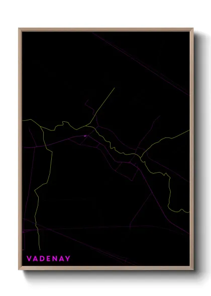 Une affiche de carte sur Vadenay