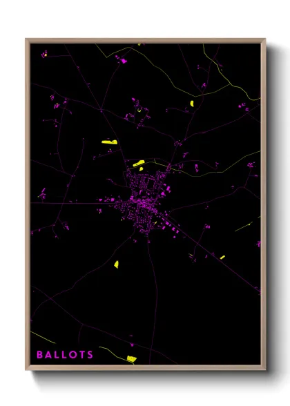 Une affiche de carte sur Ballots