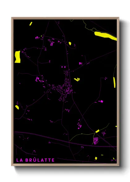 Une affiche de carte sur La Brûlatte