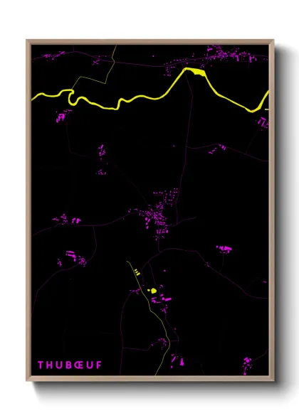 Une affiche de carte sur Thubœuf