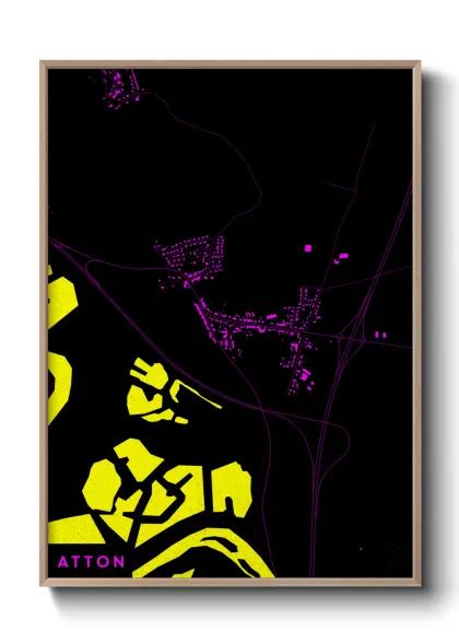 Une affiche de carte sur Atton