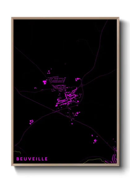 Une affiche de carte sur Beuveille