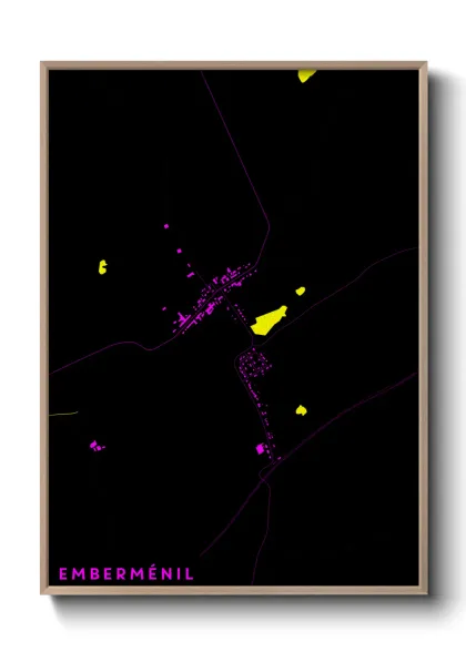 Une affiche de carte sur Emberménil