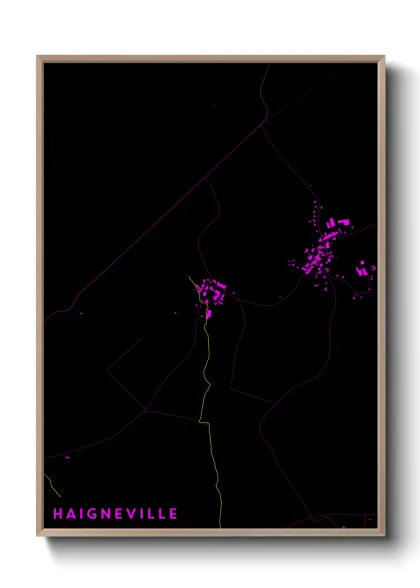 Une affiche de carte sur Haigneville