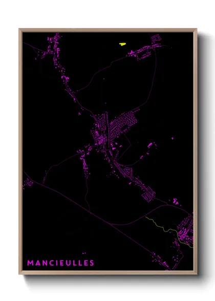 Une affiche de carte sur Mancieulles