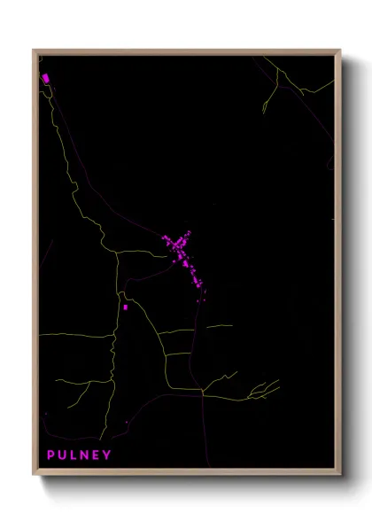 Une affiche de carte sur Pulney