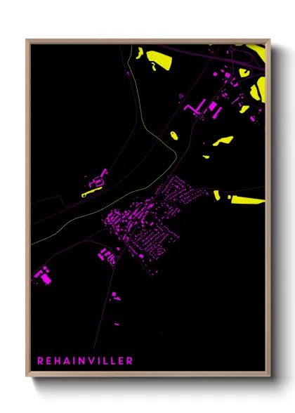 Une affiche de carte sur Rehainviller