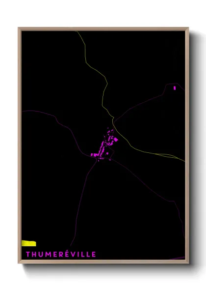 Une affiche de carte sur Thumeréville
