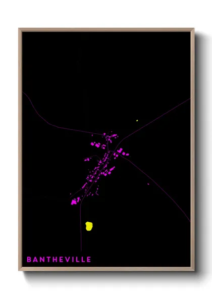 Une affiche de carte sur Bantheville