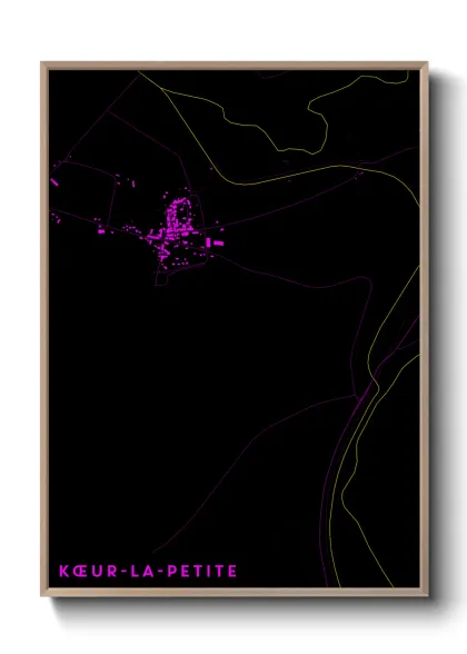 Une affiche de carte sur Kœur-la-Petite