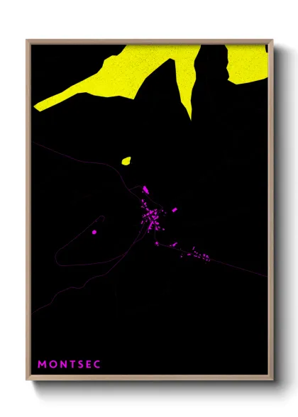 Une affiche de carte sur Montsec