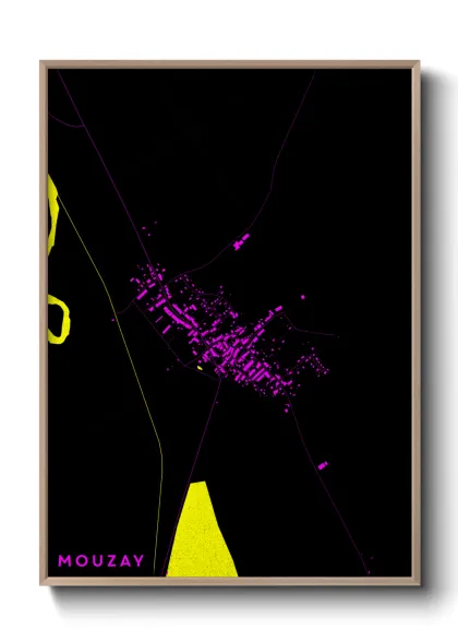 Une affiche de carte sur Mouzay