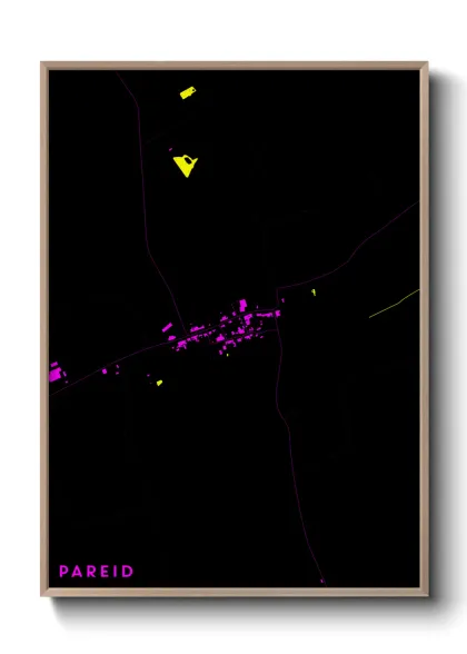 Une affiche de carte sur Pareid