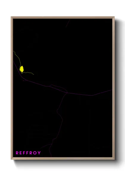 Une affiche de carte sur Reffroy