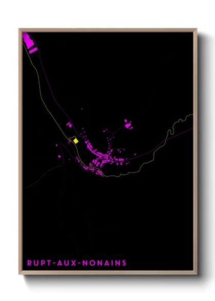 Une affiche de carte sur Rupt-aux-Nonains