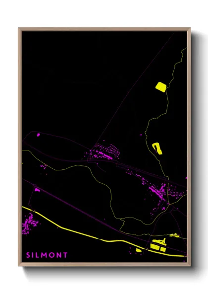 Une affiche de carte sur Silmont