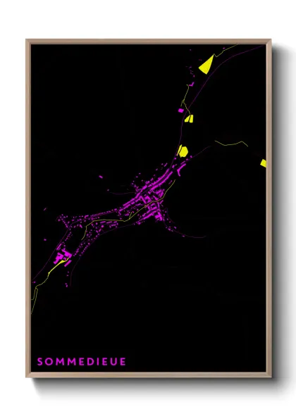Une affiche de carte sur Sommedieue
