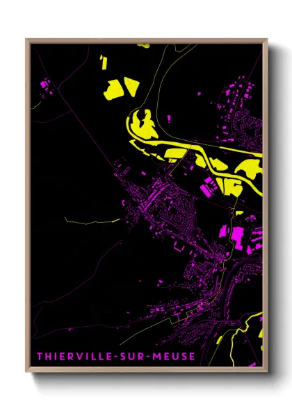 Une affiche de carte sur Thierville-sur-Meuse