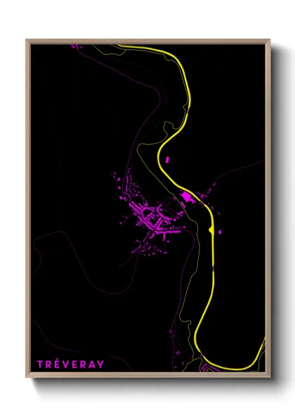 Une affiche de carte sur Tréveray