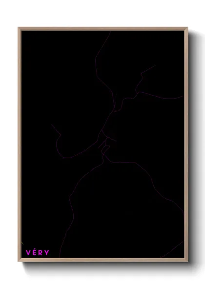 Une affiche de carte sur Véry