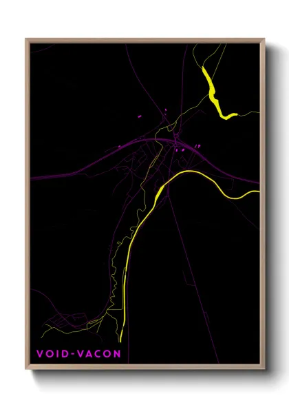 Une affiche de carte sur Void-Vacon
