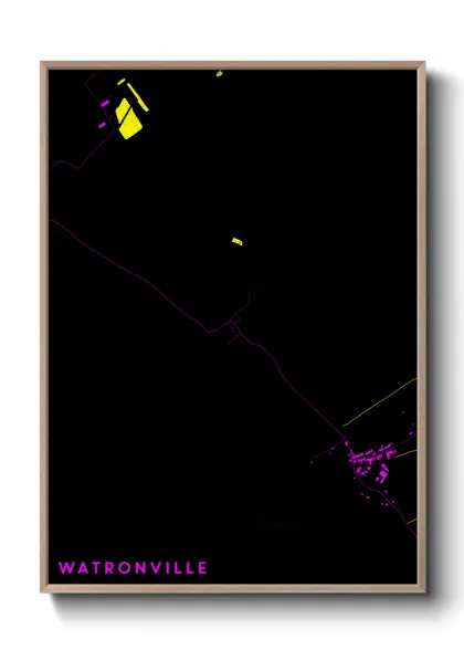 Une affiche de carte sur Watronville