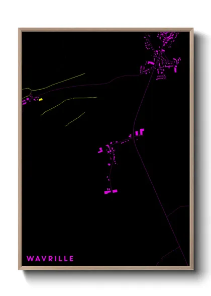 Une affiche de carte sur Wavrille