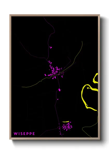 Une affiche de carte sur Wiseppe