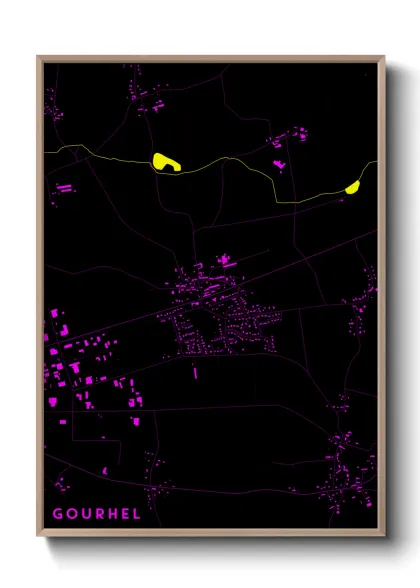 Une affiche de carte sur Gourhel