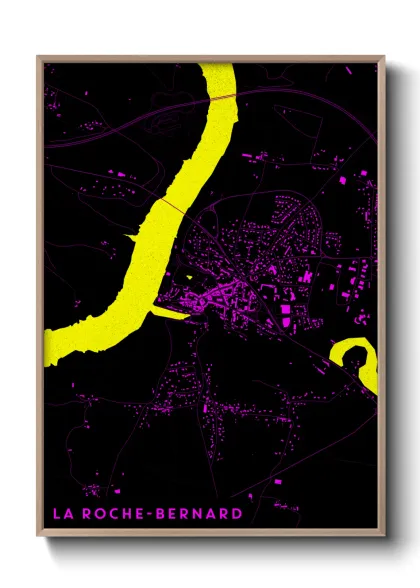 Une affiche de carte sur La Roche-Bernard