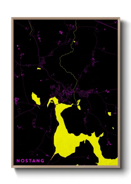 Une affiche de carte sur Nostang