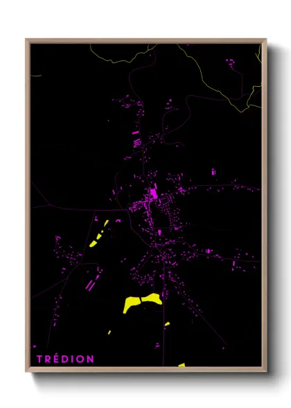 Une affiche de carte sur Trédion