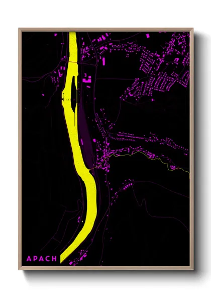 Une affiche de carte sur Apach