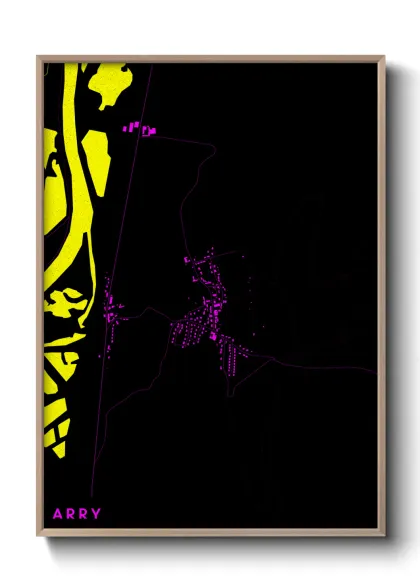 Une affiche de carte sur Arry