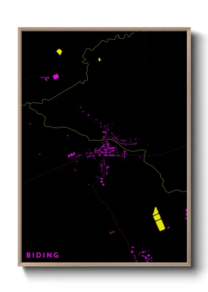 Une affiche de carte sur Biding