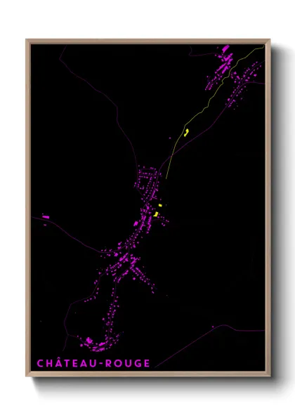 Une affiche de carte sur Château-Rouge