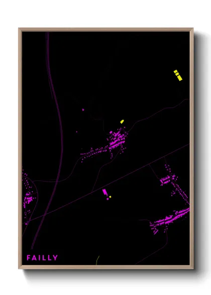 Une affiche de carte sur Failly