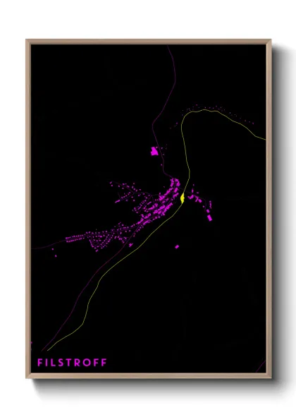 Une affiche de carte sur Filstroff