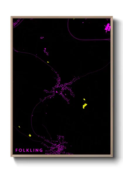 Une affiche de carte sur Folkling