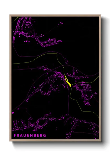 Une affiche de carte sur Frauenberg