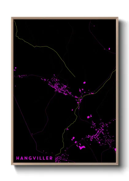 Une affiche de carte sur Hangviller