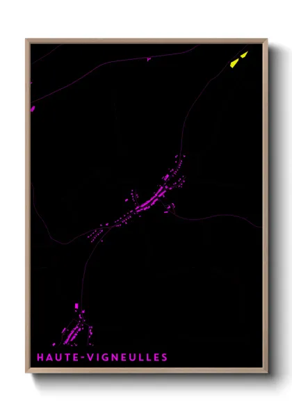 Une affiche de carte sur Haute-Vigneulles