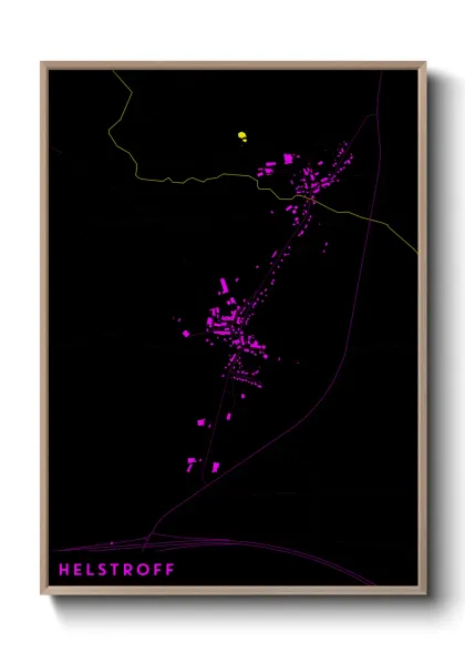 Une affiche de carte sur Helstroff