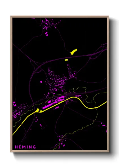 Une affiche de carte sur Héming