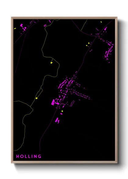 Une affiche de carte sur Holling