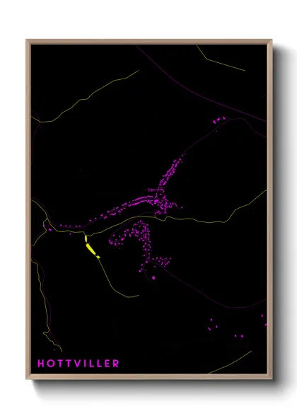 Une affiche de carte sur Hottviller